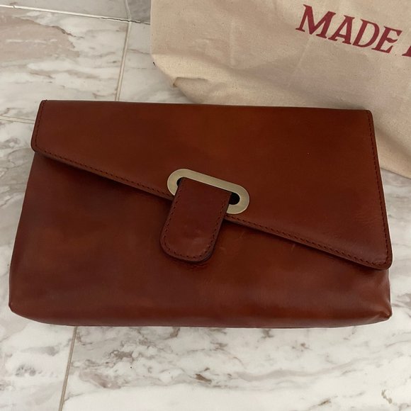 Lilium of Florence_"Elena" Leather Clutch Handbag - Picture 2 of 9